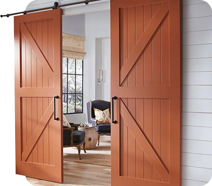 Раздвижные деревянные двери